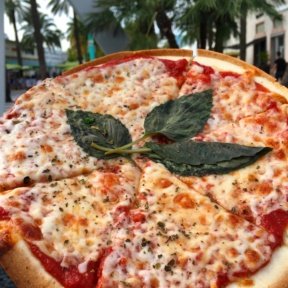 Gluten-free cheese pizza from Pizza Rustica